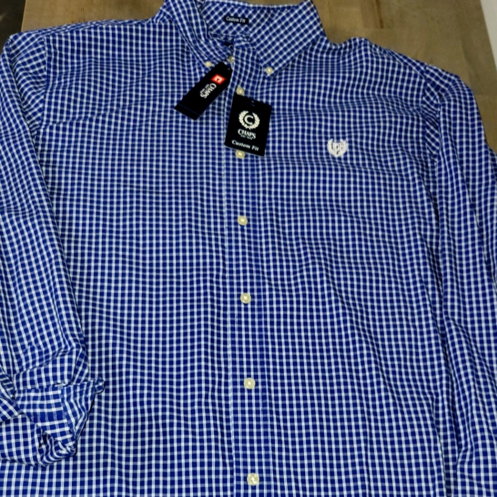 Men's chaps button up shirt